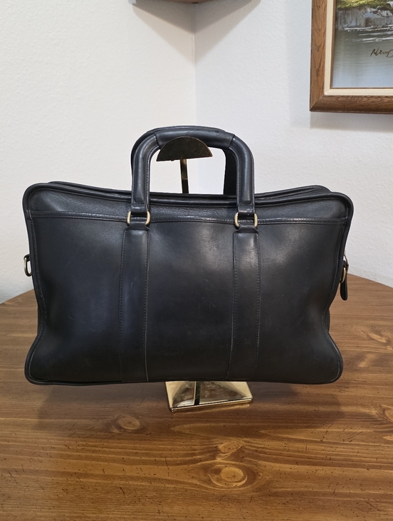 Coach Other - Coach Vintage 93" Embassy  Black Leather Briefcase with -Brass Hardware